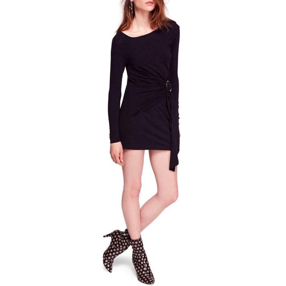Free People NEW Frankie Black Lightweight Dress M